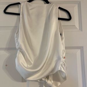 Zara high neck tie top